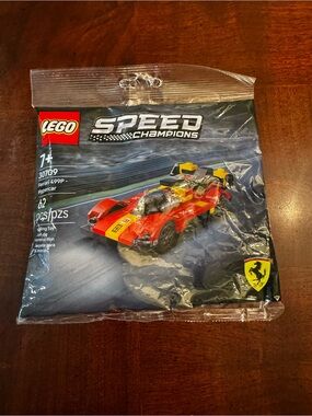 LEGO Speed Champions Red Ferrari 499P Hypercar Kids Toy Building Blocks 30709